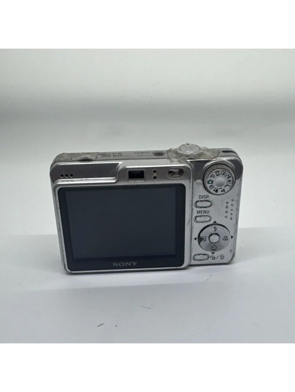 Sony Cyber-Shot DSC-W55 7.2MP Digital Camera Silver For PARTS - Powers On